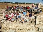 The 2006 Tall al-`Umayri excavation team at the site, along with our local labor force