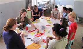 Assembling pottery tags